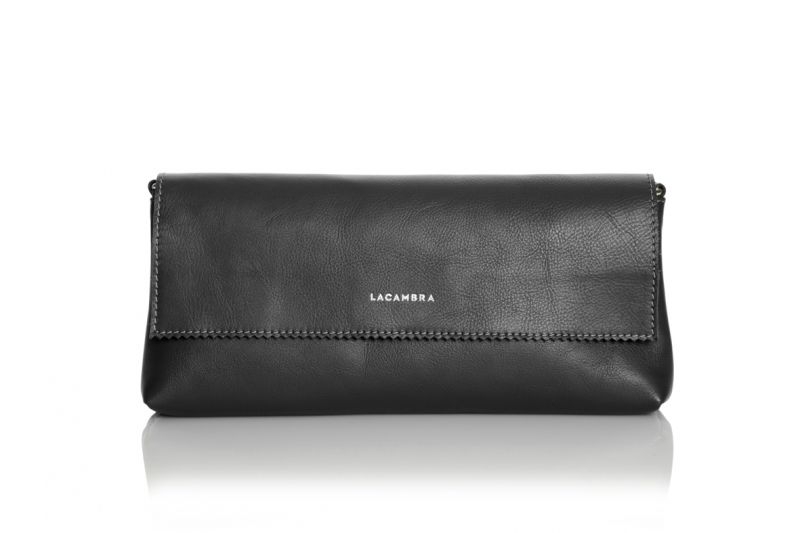 Baguette de Lacambra negro bolso modulable en blandolera o asa corta
